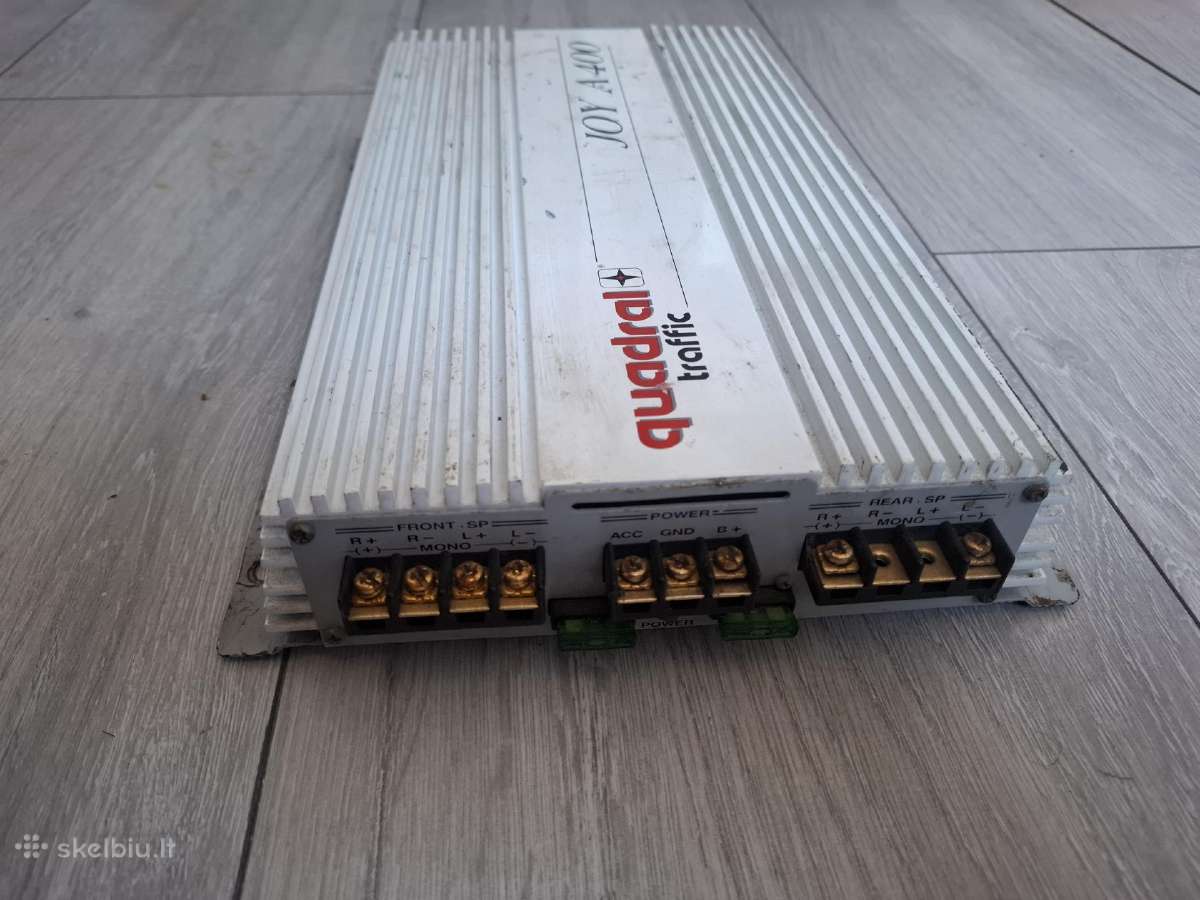 4 kanalų stiprintuvas Quadral Traffic Joy A400 - nuotraukos Nr. 2