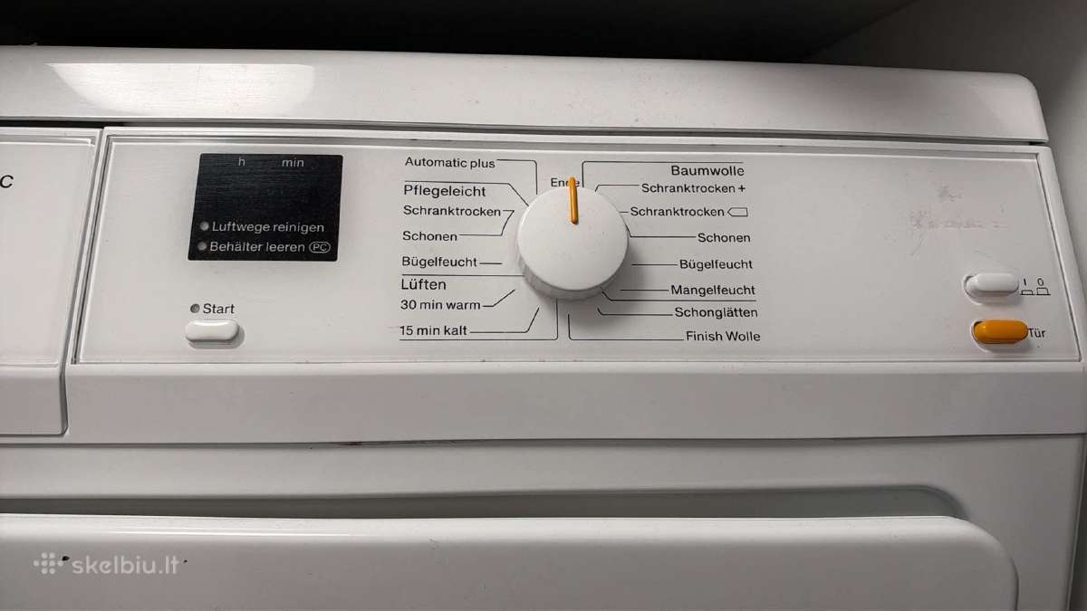 Tvarkinga džiovyklė Miele Tda150 C - nuotraukos Nr. 3