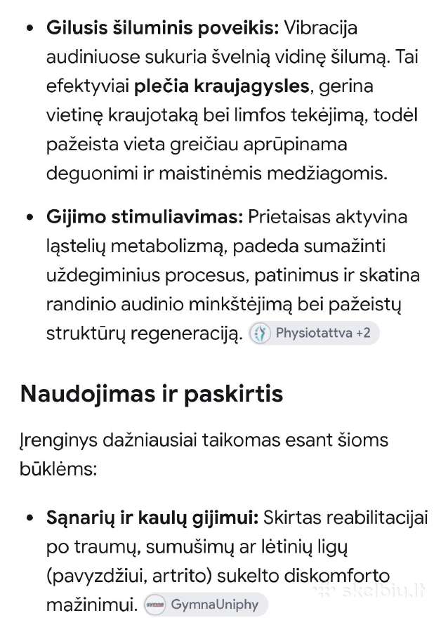Ultragarsinis kineziterapijos prietaisas - nuotraukos Nr. 8