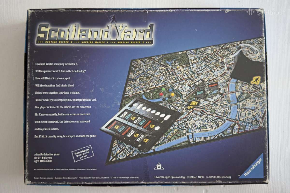 Strateginis stalo žaidimas „Scotland Yard“ - nuotraukos Nr. 2