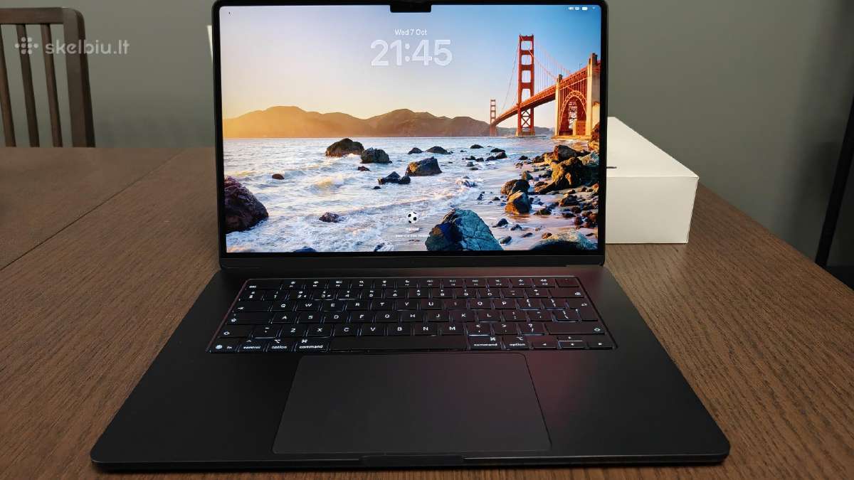 MacBook Air 15 M4 Midnight 16gb 256gb 43 Ciklai - nuotraukos Nr. 2