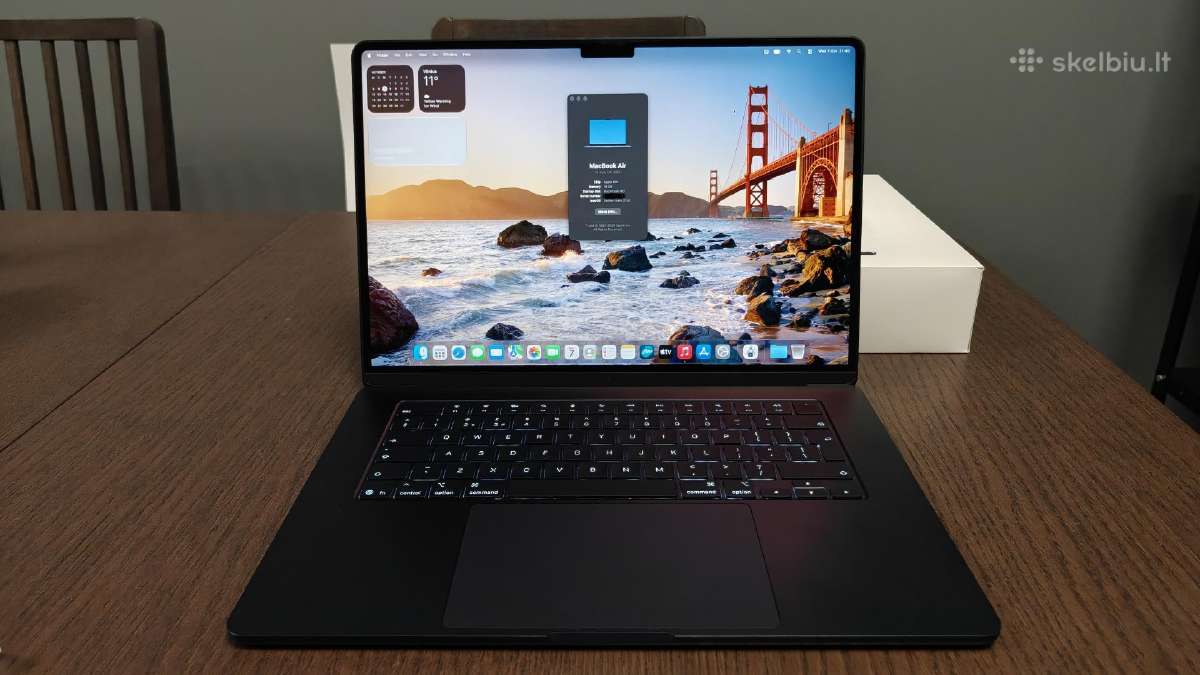 MacBook Air 15 M4 Midnight 16gb 256gb 43 Ciklai - nuotraukos Nr. 3