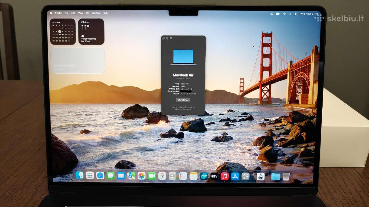MacBook Air 15 M4 Midnight 16gb 256gb 43 Ciklai - nuotraukos Nr. 4
