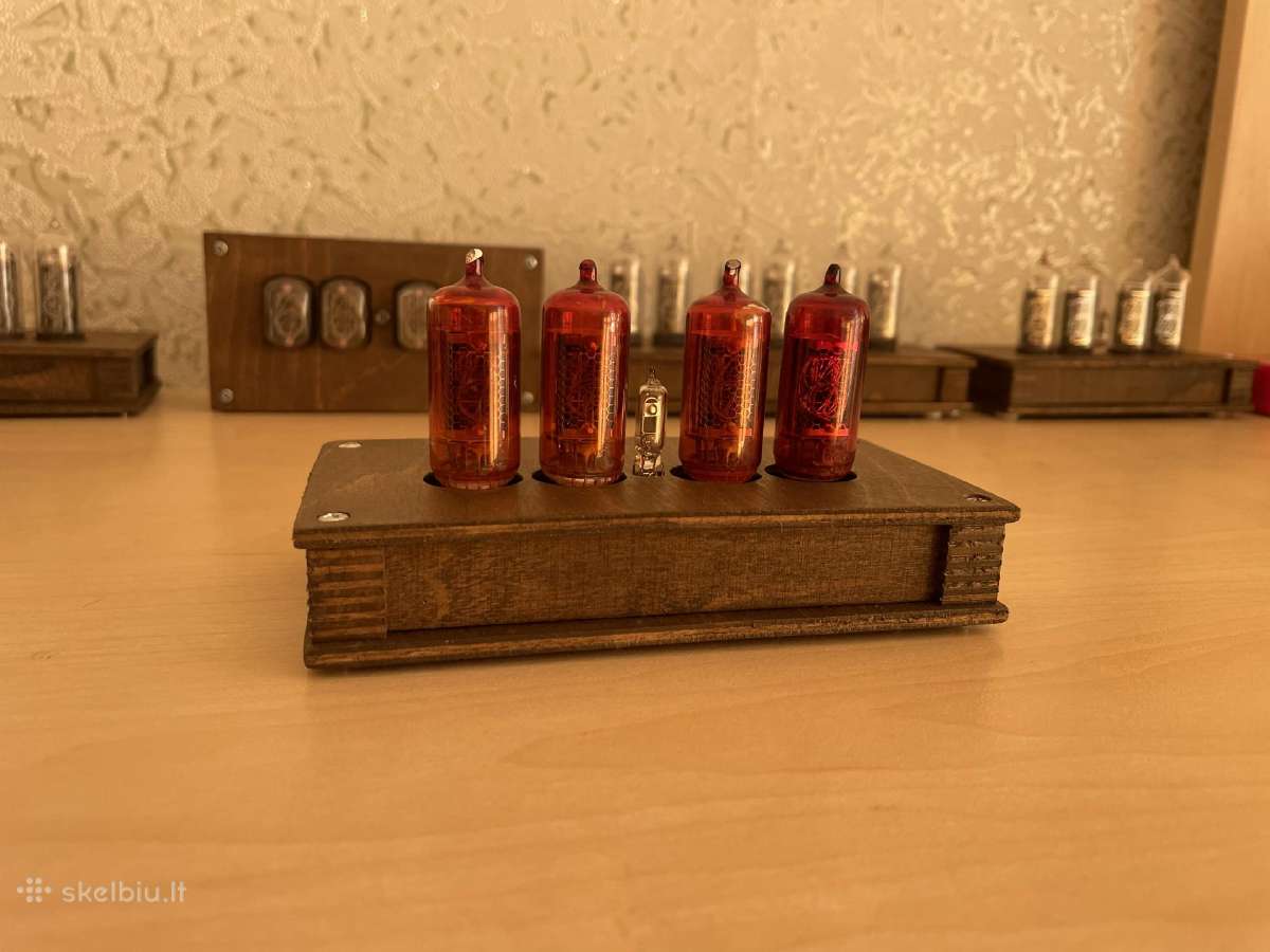 Laikrodis su indikatorinėmis Z573m Nixie lempomis - nuotraukos Nr. 2