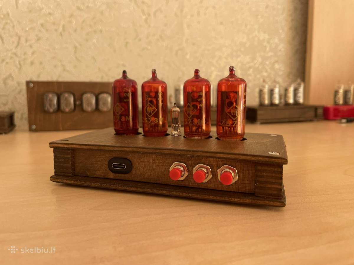 Laikrodis su indikatorinėmis Z573m Nixie lempomis - nuotraukos Nr. 7