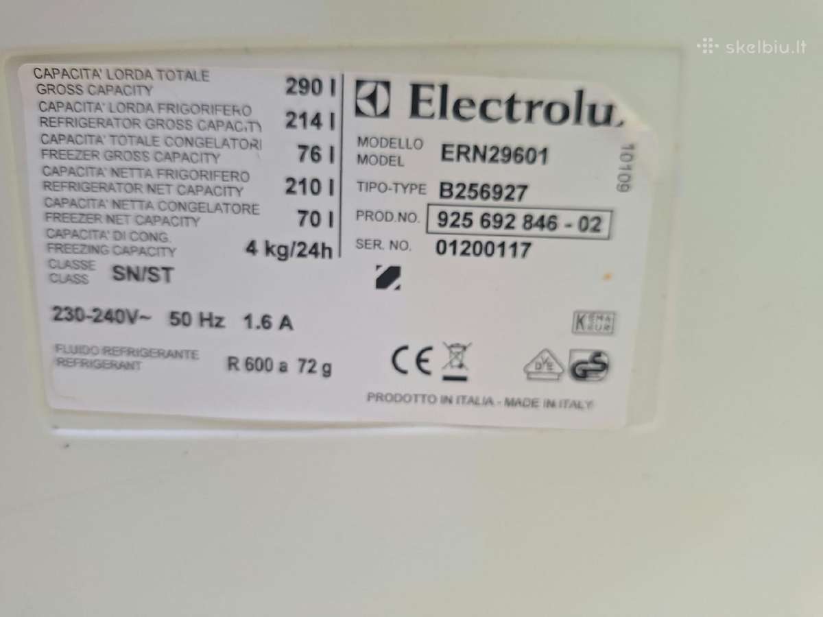 Electrolux Ern29601 įmontuojamas šaldytuvas - nuotraukos Nr. 7
