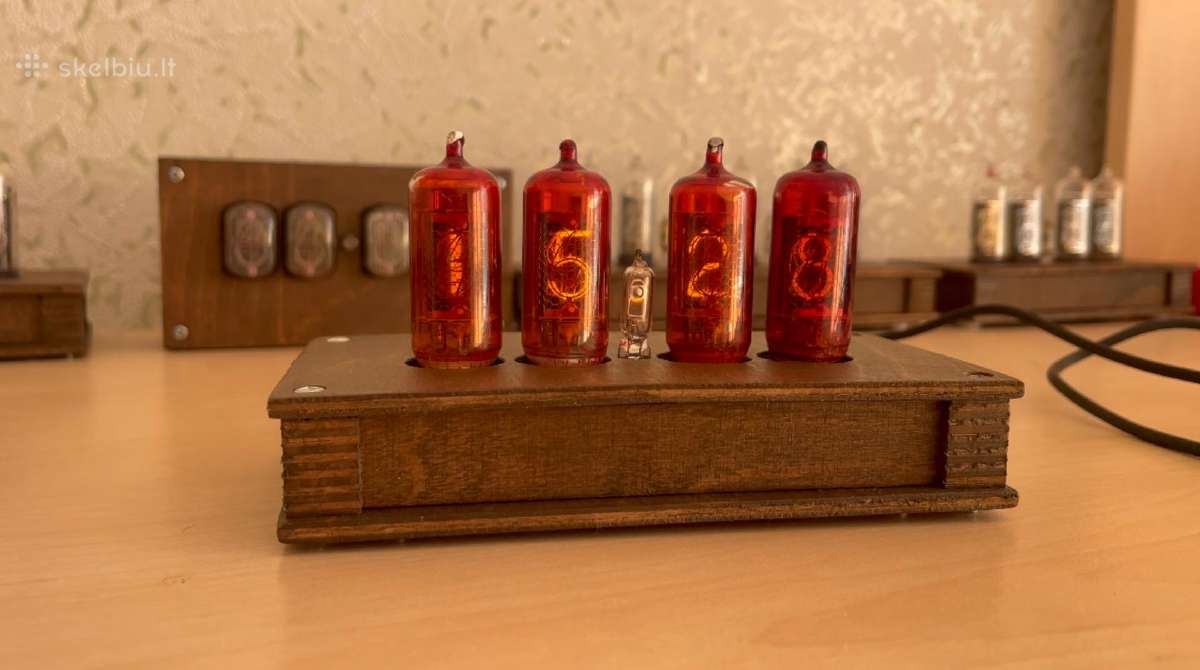 Laikrodis su indikatorinėmis Z573m Nixie lempomis - nuotraukos Nr. 9