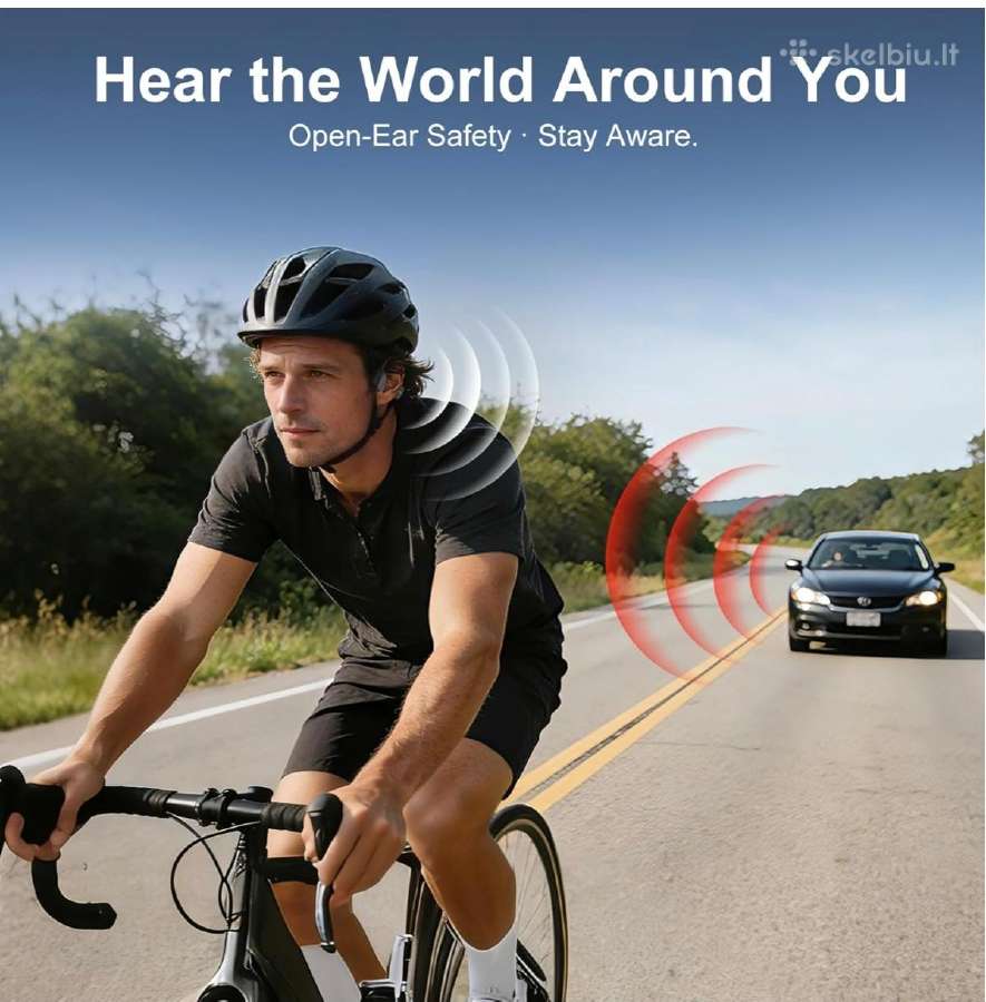 Belaidės bluetooth sportinės ausinės Sunvito - nuotraukos Nr. 3