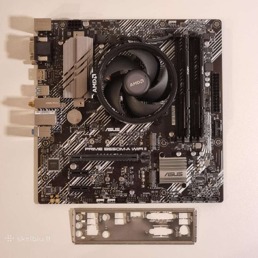 Ryzen 5 4600g + 32gb Ddr4 + Asus B550m-a WiFi II - nuotraukos Nr. 2