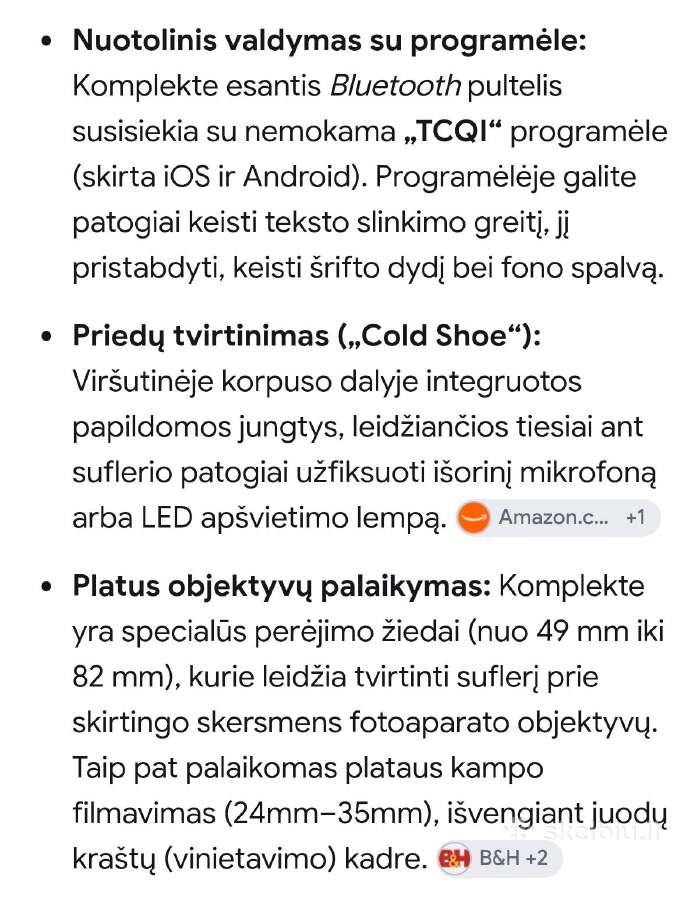 Lensgo tc7 s nešiojamas sufleris(teleprompter) - nuotraukos Nr. 9