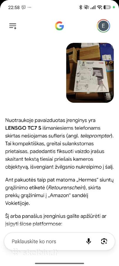 Lensgo tc7 s nešiojamas sufleris(teleprompter) - nuotraukos Nr. 11