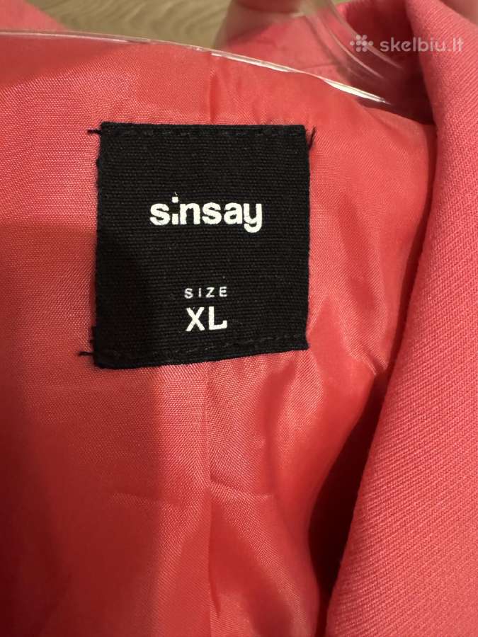 Rožinis Sinsay švarkas XL dydis - nuotraukos Nr. 2