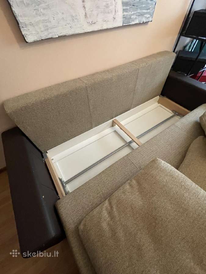 Trivietė sofa-lova - nuotraukos Nr. 4