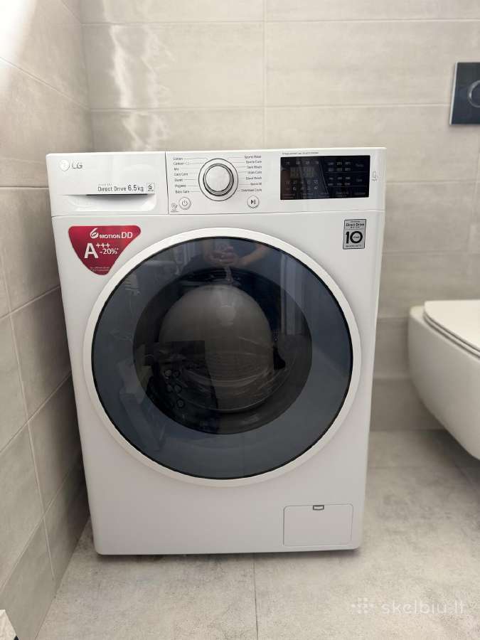 LG F2j6wn0w skalbimo mašina 6,5 kg – Direct Drive - nuotraukos Nr. 2
