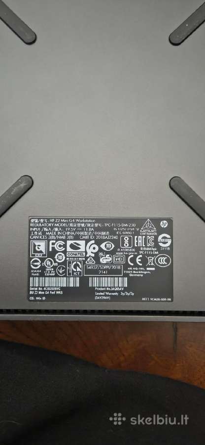 Hp Z2 Mini G4 Workstation i5-9500 / 16gb RAM - nuotraukos Nr. 5