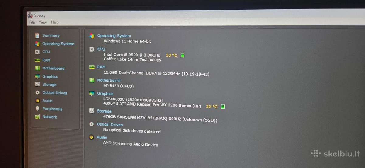 Hp Z2 Mini G4 Workstation i5-9500 / 16gb RAM - nuotraukos Nr. 6