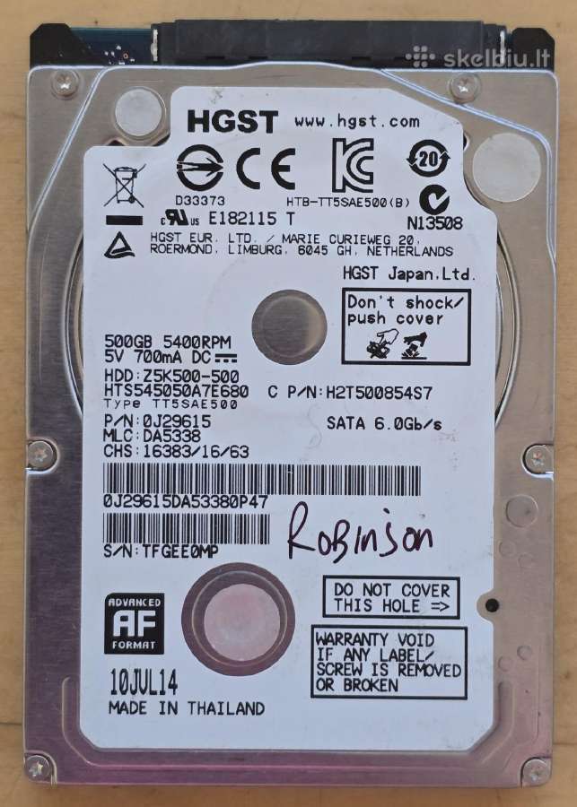 2.5" Sata HDD laptopams desktopams serveriams Nvr - nuotraukos Nr. 18