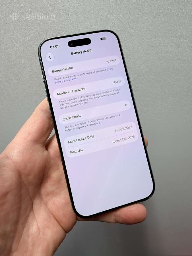 Apple iPhone Air, 256gb Blue - nuotraukos Nr. 6