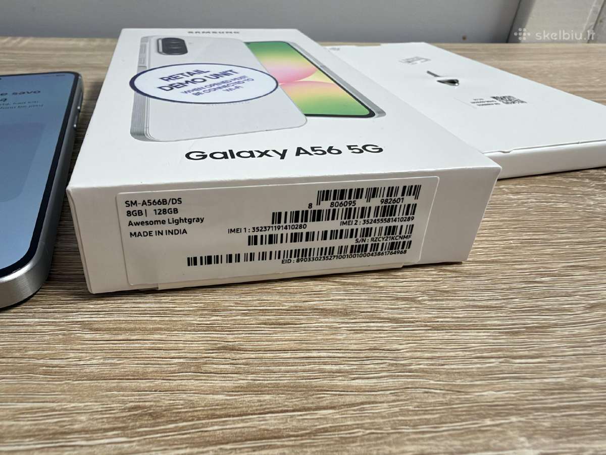 Samsung Galaxy A56, Lightgray 128/8gb - nuotraukos Nr. 8