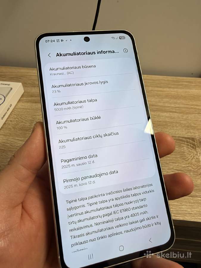 Samsung Galaxy A56, Lightgray 128/8gb - nuotraukos Nr. 7