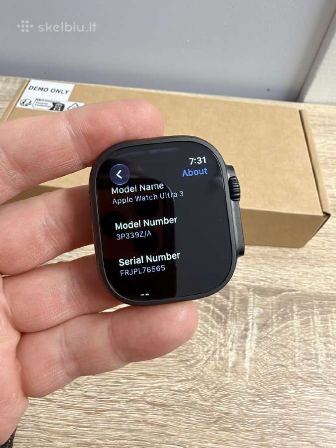 Apple Watch Ultra 3 Titanium Black (bat. 100%) - nuotraukos Nr. 9