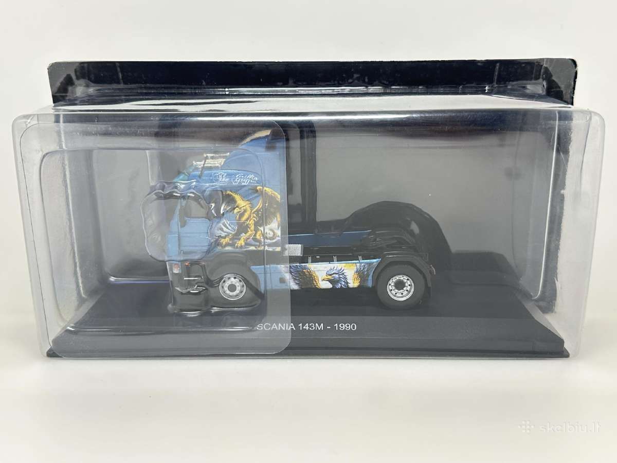 Scania 143m 1990 Griffin mėlyna 1:43 Hachette - nuotraukos Nr. 2
