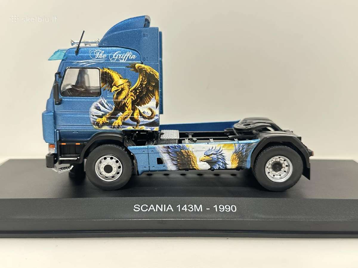 Scania 143m 1990 Griffin mėlyna 1:43 Hachette - nuotraukos Nr. 3