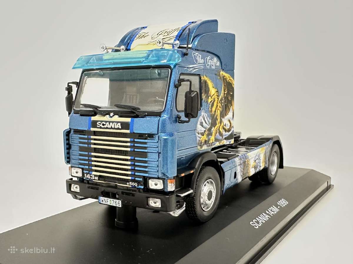 Scania 143m 1990 Griffin mėlyna 1:43 Hachette - nuotraukos Nr. 4