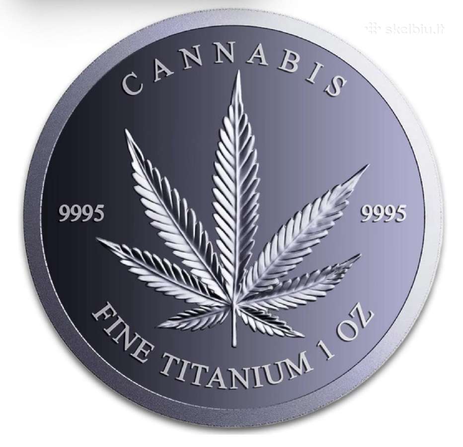 1oz investicinė gryno titano moneta 999.99 - nuotraukos Nr. 2