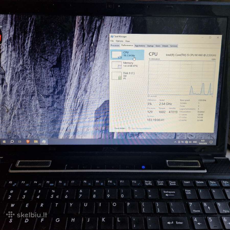 Msi nešiojamas su SSD disku - nuotraukos Nr. 3
