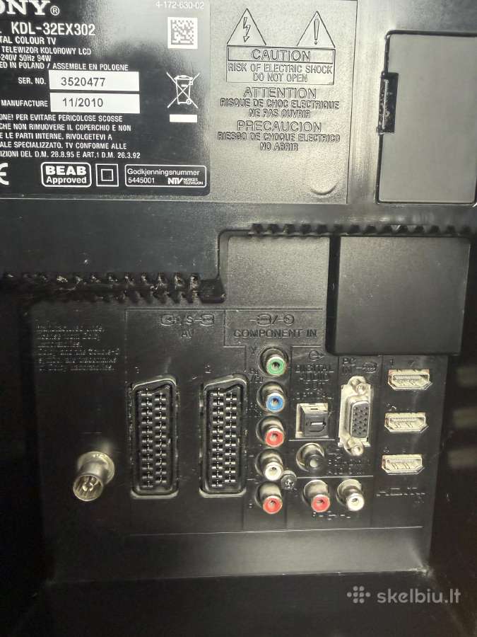 Televizorius LCD Sony Kdl32ex302a, 32įstrižainė - nuotraukos Nr. 4