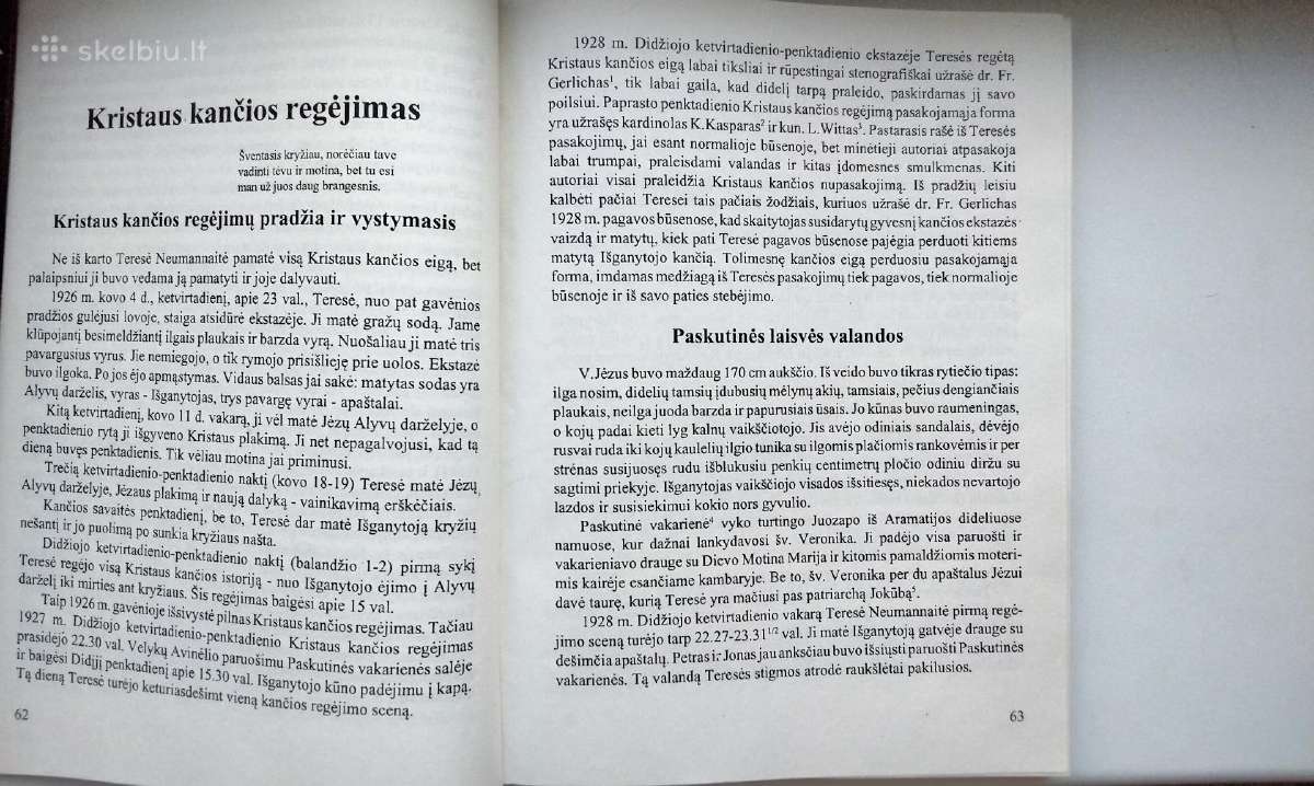 J. Burkus. Teresė Neumannaitė. 1993 m. leid. - nuotraukos Nr. 8