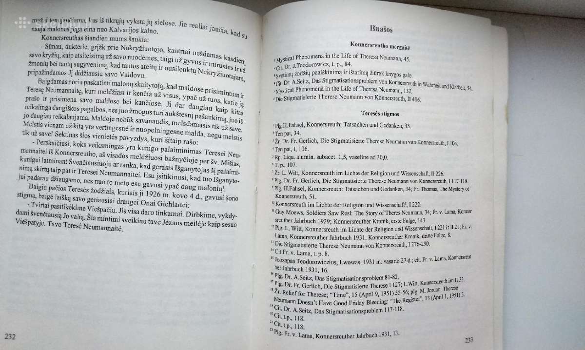 J. Burkus. Teresė Neumannaitė. 1993 m. leid. - nuotraukos Nr. 9