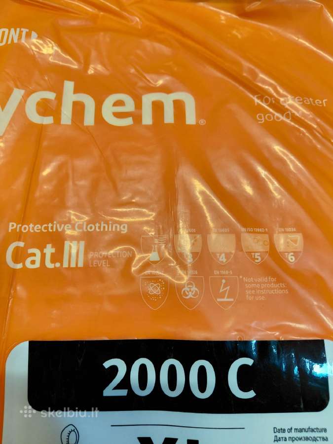 Kombinezonas atsparus chemikalams - nuotraukos Nr. 2