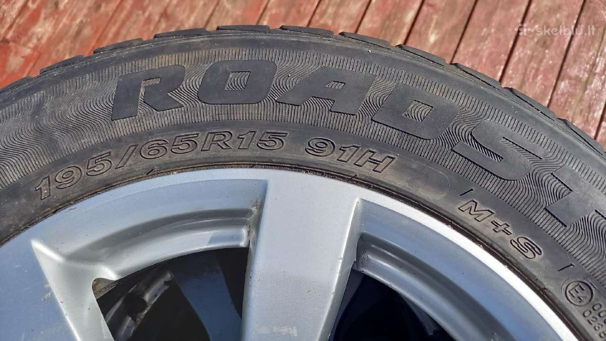 Ratlankiai su M+s padangomis 195/65 R15 - nuotraukos Nr. 3