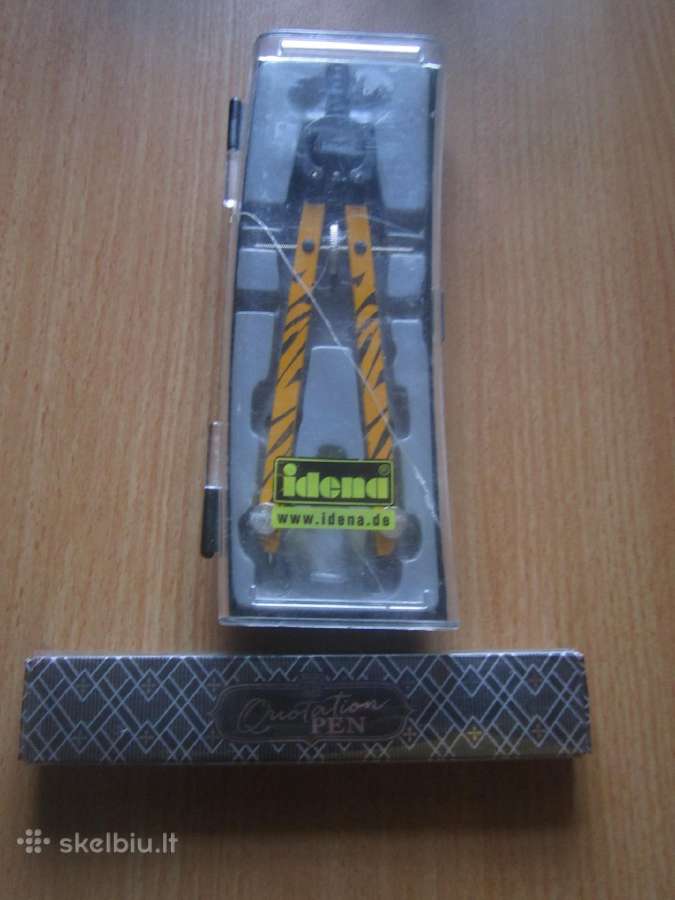 Braižybos, piešimo įrankiai, parkeriai, pieštukai. - nuotraukos Nr. 31