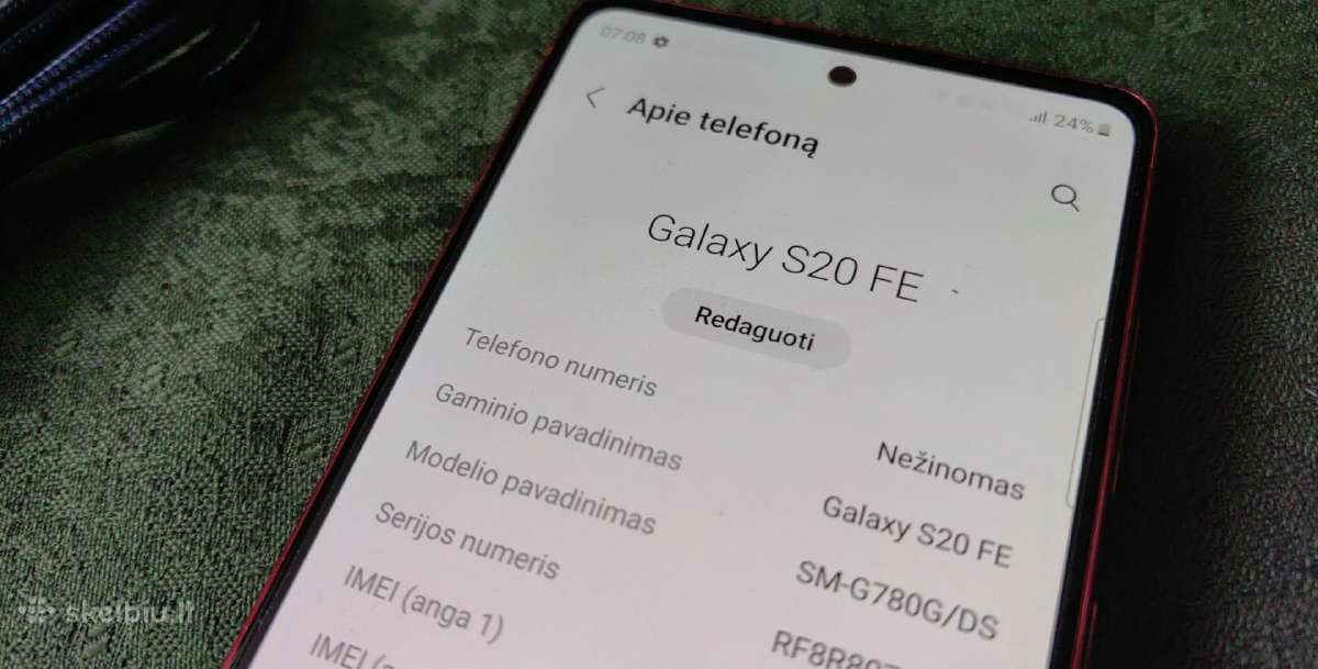 Samsung galaxy S20 Fe 128gb - nuotraukos Nr. 4