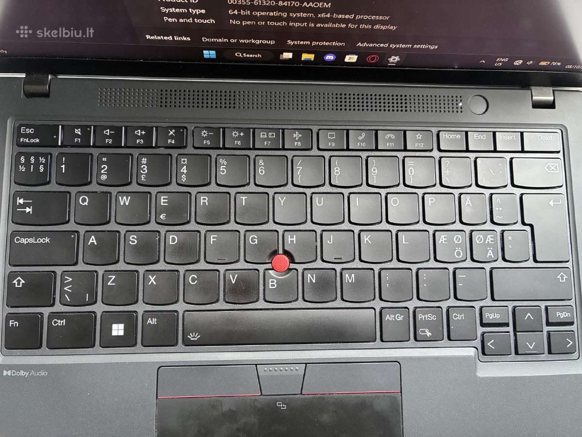 Lenovo Thinkpad T14 Gen 4 Ryzen 5 Pro 7kartos - nuotraukos Nr. 3