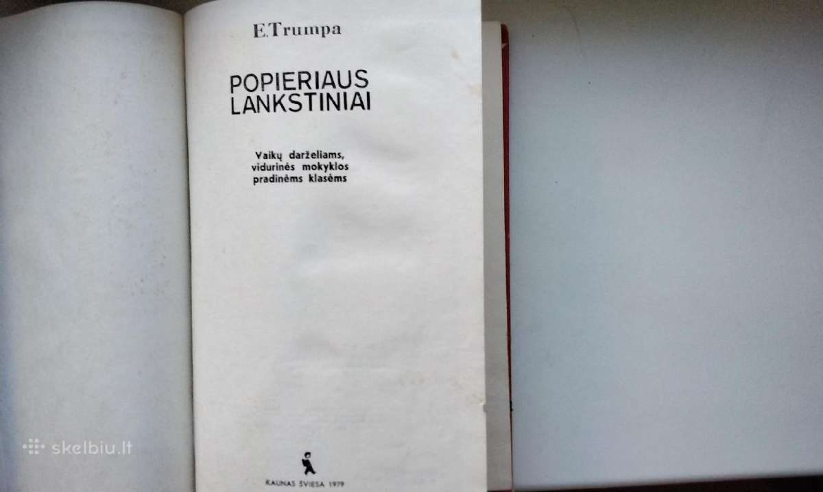 E. Trumpa. Popieriaus lankstiniai. - nuotraukos Nr. 2