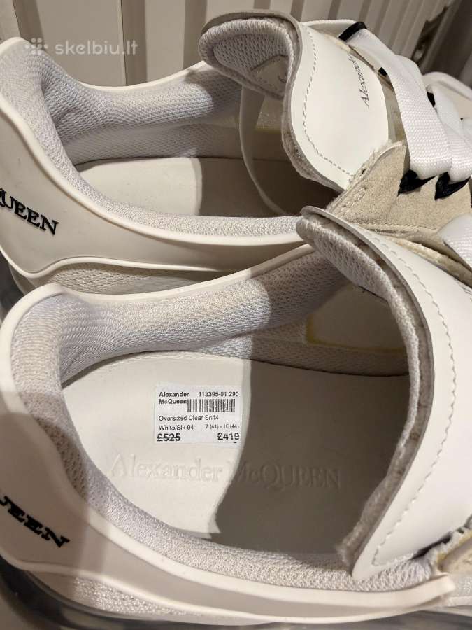 Alexander Mcqueen Oversized Clear 43 White Origina - nuotraukos Nr. 4