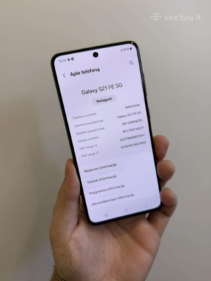 Samaung S21 Fe 5G - nuotraukos Nr. 3