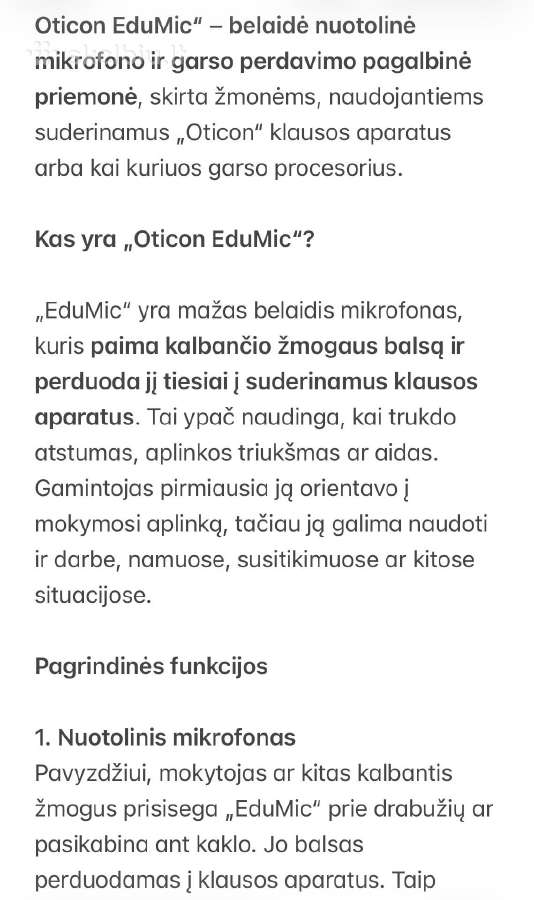Edumic – belaidis nuotolinis mikrofonas. Naujas! - nuotraukos Nr. 8