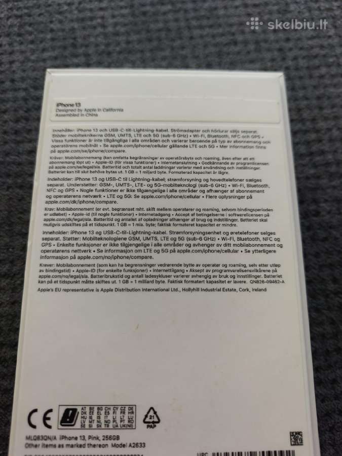 iPhone 13 256gb - nuotraukos Nr. 10