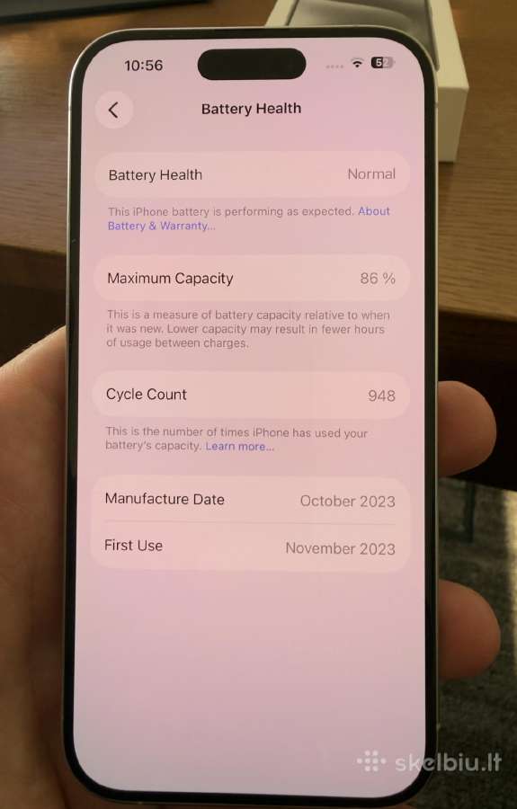 iPhone 15pro 256 GB - nuotraukos Nr. 8