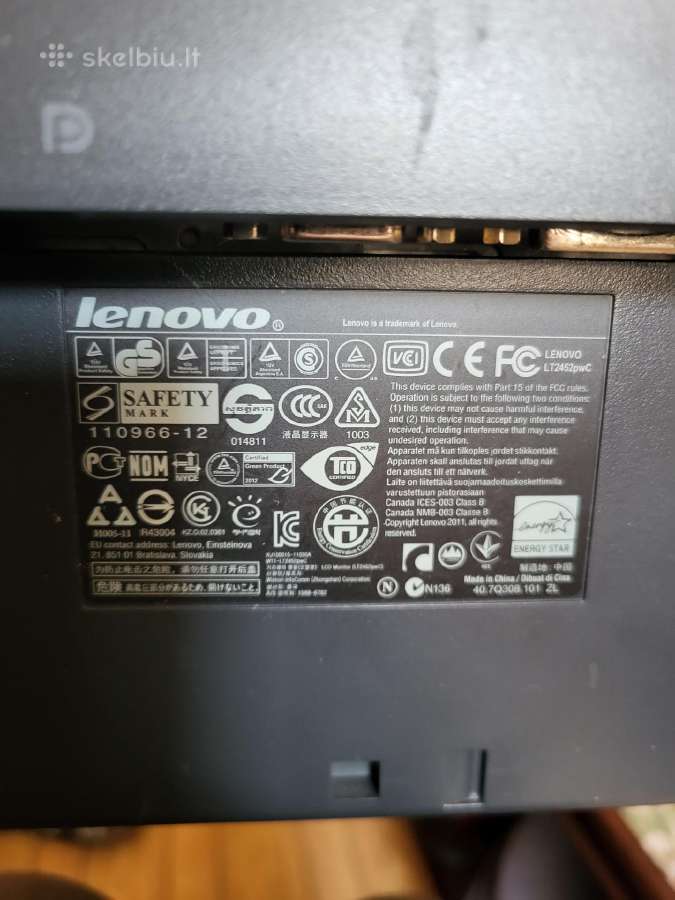 Lenovo monitorius 61cm - nuotraukos Nr. 2