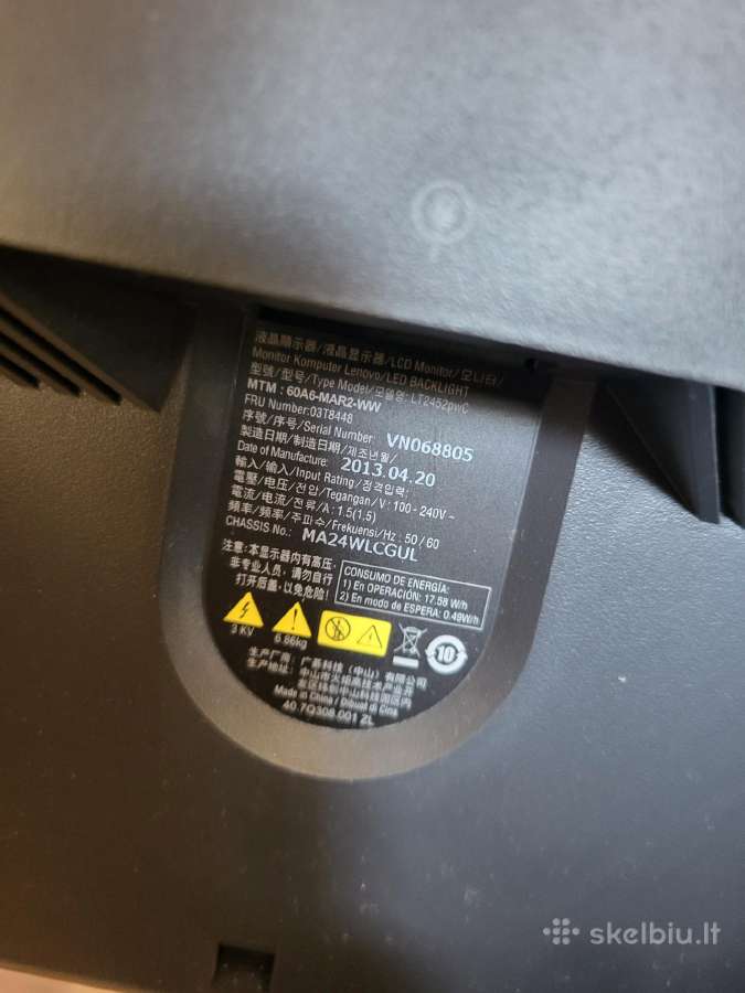 Lenovo monitorius 61cm - nuotraukos Nr. 4