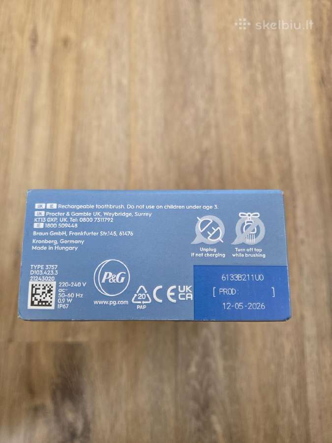 Oral-b io2 Vitality Pro dantų šepetėlis - nuotraukos Nr. 3