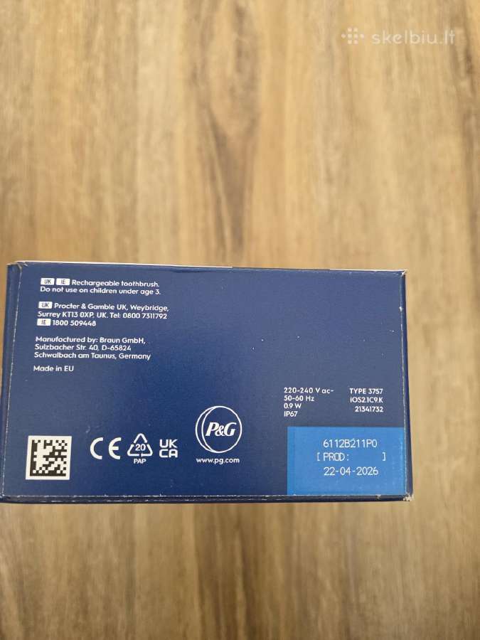 Oral-b io2 Vitality Pro dantų šepetėlis - nuotraukos Nr. 5