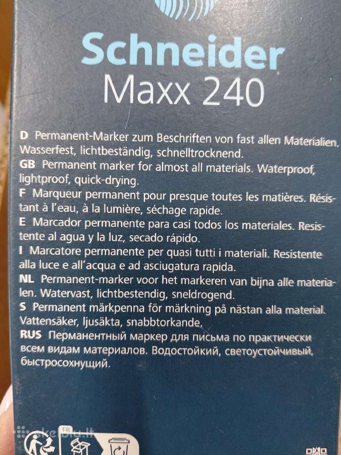 Juodas žymeklis - nuotraukos Nr. 4