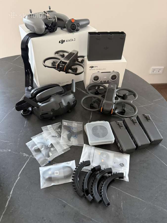 Dji Avata 2 Fly more combo dronas(trys baterijos) - nuotraukos Nr. 2